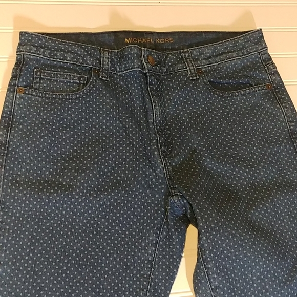 Michael Kors Polka Dot Skinny Jeans - Picture 10 of 12